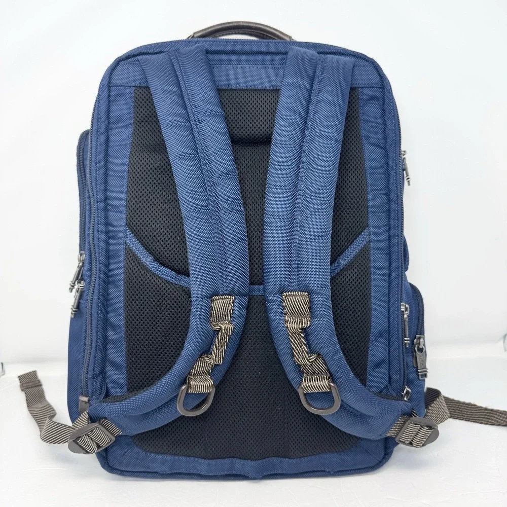 The TUMI Alpha Bravo Kingsville Deluxe Backpack Nylon Canvas Ballistic Bag 22382